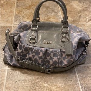Coach Purse Pink & Gray